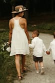 I loved this dress so much! It was a little big but I didn't want to exchange it for smaller in fear it would be too short! You can't wear a bra with it- even strapless will show, but sticky petals worked great! It has pockets too! It's not see through and it wasn't too thick! - Kristyna M.
