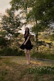 Everything about this dress is just as pictured. It's stunning and is so flattering on me (I have smaller boobs and it flatters my chest nicely) I love it. - Marlena N.