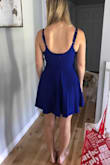 Beautiful colour, the material is quite heavy though for a summer dress. Feels like good quality. I'm tall so it boarders on almost too short but still good. - Janina K.