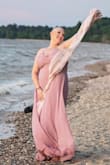 This dress was so comfortable and elegant.  This dress was so flattering I felt amazing in it!! - Kelley S.
