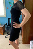 I like this dress a lot. It does have two problems; one is that it has a seam at the waist which chops up the silhouette in an unflattering way. Two, the lace at the top does not stay up. I'm hoping I can add some starch or perhaps take in the sides slightly to make it stay up, crossing my fingers. Besides these two things, it is very cute. Plus, I was very happy with the service I received, as I was sent this dress with a defect and the company promptly sent me a new one when I reported the problem. - Mackenzie J.