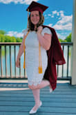 I absolutely LOVED the look of this dress. I just wore it for my graduation this weekend and I received so many compliments on it. It was super comfortable, I was able to stay in it all day with no problem! The open back really added something different to it. I would recommend this to anyone for multiple occasions it was so cute!! - Sophie H.