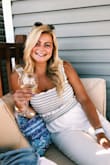 Ordered this for a birthday dinner and I loved it wayyy more than I thought I would. It fits perfectly true to size and the top is tight enough to wear without a bra. The pants are pretty long, so I wore platform shoes and it was perfect.  If you are on the fence about ordering this, add it to your cart right now. - Shannon G.
