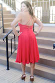 So, often I have to wear a bra that holds my tired ladies up, or a contraption of sticky silicone or even just never buying strappy dresses because I know the ladies have a mind of their own. I'm 43, I have a woman's body, I have breastfed babies & gained & lost weight. I have to plan accordingly.
What I loved was how well it skimmed the body without pointing out every bulge, yet really held the bust in a way that was flattering AND supportive. - Tanya W.