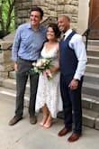 This dress is so pretty! The fit was perfect too! I did not even have to wear a bra! It was exactly what I was looking for on my special day! It was simply perfect and gorgeous!! I had so many compliments on it too! - Jera G.