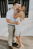 This dress is even better than I expected!! I love it. It fit so perfect - wasn't too short or too long. The open back is super cute. I wore it to my rehearsal dinner. Definitely worth buying!! - Abbie G.