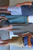 The skirt sits high on your waist and is very comfortable. Needs ironing a lot due to type of material. I received a ton of complements on it and I can't want to find something else to wear this too. The slit in the skirt is a nice added touch! Perfect for summer time! - Ashton H.
