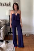 I was nervous about this jumpsuit since I have such a small chest but it fits perfectly! And I can wear a strapless bra with it, even better. Cannot wait to wear this out! (Once we have places to go haha) - Courtney F.