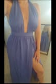 Ordered my normal size small and fit great! Since it is a wrap dress u can adjust the tightness at the waist.  However, in doing so you may show more cleavage, so if you have a larger chest or are more modest maybe consider sizing up. It's a bit on the wrinkly side but i'm hoping once it's washed that will change. Overall its beautiful, just wish there were more colors to choose from at the moment besides periwinkle. - Jennelle L.