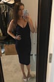 A true stunner and show stopper. The length of the dress makes up for the low cut top that helps keep it classy. - Cara R.