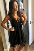 This dress fits great and is super comfy and sexy at the same time. Wear it With flats or wedges and can easily dress it up or down. Love it! - Laura A.