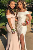 I bought this dress for my senior prom, and I loved it. I had never online shopped, but I loved this dress! I bought a size Small and it fit just fine. There is padding in the top area it hugs every curve and part of body. If you don't like to feel tight then I recommend going a size bigger. I loved this dress. Silky and smooth. It's not very heavy and forms your body really well. It hugged my curves and made them pop. Got so many compliments - Jennifer N.