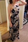 Waist is a little snug, and I'll have to have the length shortened, but it's beautiful, and my fiance loved it! - Rick G.