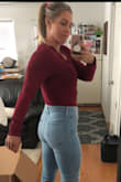 This bodysuit is flattering and stunning! It fits me perfectly. I usually am between a M and L, but I went with L because I didn't want it to be too tight. I'm glad I did. It's the right tightness on me. Great quality material. The deep V neckline is my favorite part of this body suit! - Brittany B.