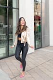 I wore these for a brand photoshoot and they photographed so well. The bright pink is so eye catching. I will say they were a bit tough to continually walk in. Would recommend wearing when you know you won't be walking a ton. So glad I snagged these! - Valerie A.