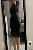 I continue to be impressed by this site. Everything I order is wonderful quality and fits great. This is tight right where it should be and still looks classy and elegant even with the cut outs in the middle. The length is just right too, and I usually have a problem with stuff being too long. I love this so much. - Lauren H.