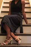 These heels are the perfect addition to my minimalist wardrobe. I love that the laces can be tied in different styles. The toe strap is a little tight and uncomfortable after wearing for a while, but I'm hoping to break them in through lots of wear!! - Finesse C.