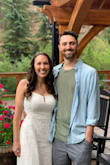 Loved this dress and it made my fiancé SWOON when I walked up to our wedding rehearsal! Definitely glad I ordered the small so that it fit tighter as I wanted. I'm always a little bit nervous with sizing because I am a bit bustier on top but this dress stretches and will flatter any chest size!! It's so soft and comfortable too. I could stay in it forever. Can't recommend it or rave about it enough :) - Samantha T.