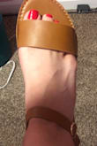 Believe it or not these are my first sandals. I'm super picky with shoes/ sandals trust me but once I saw these they looked so cute and so casual not something uncomfortable. I'm so glad I got them!! They're so easy to dress with and there's also different colors. I love LOVE LOVEEEE THEM !! I'm usually a size 6.5 in shoes and got these in size 7 and fit just right! - Melissa C.