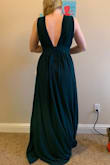 I am normally a medium in everything else but bought the small and it fits perfectly other than it being super long on this short girl. I was a little uncomfortable with being so exposed (I bought this for a conservative wedding) and decided to return it. It is a great quality and I wish that I had some excuse to keep it. - Teya V.