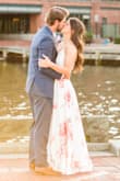 Used this dress for part of my engagement photos. The fabric/pattern is so so pretty. Only complaint is that the little clasp that holds the top together came unsnapped pretty frequently. Otherwise loved it! - Becca R.