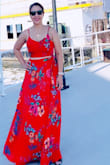 I am so happy with this dress, it is perfect and you can adjust it to your body, the color is beautiful and bright, and  the fabric is of good quality. - Maylen P.