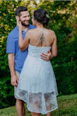 I got it for my wedding reception and I couldn't be happier with it. It's a little big, I normally use M or size 6/8 on dresses. I end up exchanging and getting a small one and it was perfect. - Amanda T.
