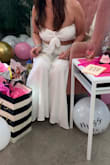 Wore this for a bachelorette party! So cute and comfy! So many compliments ! You can wear with flats or heels -
I did heels and it was so fun and flowie! - Danielle F.