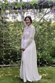 This dress was a perfect option for our Zoom wedding! Being a thick girl this dress fit me perfectly. It is a bit on the long side and I did have hemmed a little. The fabric feels great. I was a little skeptical about an 82 dollar dress, but this dress did not disappoint! - Lisa N.