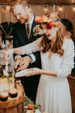 I didn't want to spend hundreds on a dress, but still wanted to look fabulous. The next closest dress to this style cost 700$.
I needed a little bit of a hem, and the bust was just a little loose, and sleeves a little long and loose.
It came in a timely manner and in great condition. Perfect for our simple, outdoorsy wedding in October. - Elizabeth H.