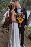 Due to Covid, it took longer than expected for shipping, but we got it in time..less than 24hrs before our wedding..thank god it fit perfectly. We were so happy. There were a few tears. - Teagen M.