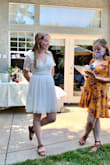 I ordered this to wear to my bridal shower and I was so glad I did! It was really, really pretty and I got sooo many compliments on it too! The top was a little more plungey than I expected, which made it so I wouldn't want to around too much in it, but for a special occasion (like a bridal shower), it was totally fine. I was worried it might be really short in length too, but it wasn't. Really nice quality material too! Overall, really happy with this find! - Megan D.