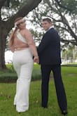 I used this jumpsuit for getting married and it was perfect! Really elegant, simple and its fabric had double layer so you can't see through! I really recommend it! I'm in love with it! - Soraya R.
