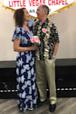 The dress is perfect to wear for my renewal vows for my 25th wedding anniversary. I like that is was long and flowing. The dress also is very flattering! - Mimi H.