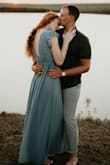 It worked wonderful for my engagement pictures! And it was still a great length for my height which was a huge plus! It wasn't super tight or supportive around the top, but they have a rubbery line around the shoulders that definitely helped! - Brooke A.