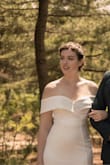 I ordered this dress for my wedding photoshoot and was very worried about ordering online but it FITS PERFECTLY on me and the material of the dress is so nice. I definitely plan on wearing it after the wedding ceremony to be more comfortable it's still classy but really comfortable. - Tiphany L.