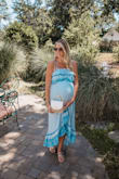 Love the crossover front cut of this dress and how it falls, it's so flattering. I was looking for flowy dresses I can wear now (while pregnant) and post-pregnancy in my same size. Ordered this in my normal small and since it's plenty flowy it still fit! Adjustable straps is very helpful for tall girls like me too. Really well made and comfy! - Becca K.