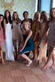 I wore this to a bridal shower with a pair of gold heels. This did flatter my features and looked great on. - Jennifer M.