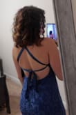 I been eyeing this dress for the longest time and finally went on sale! I was worried it wouldn't fit because it was final sale but it fits like a glove! I will definitely have to use a sticky bra. This dress is sexy yet still classy for a wedding. Can't wait to wear it next month! - Lucia A.