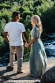 This dress is PERFECT. Fits true to size, comfortable, cute. And a wrap so you can loosen or tighten where you want. Used it for engagement pictures and I loved it. - Samantha M.