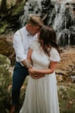 This dress is so pretty! I love how simple it is. I added a belt to give it a little pizzazz! It's super long but everything on me is as I'm only 5'0"! The skirt is slightly tight but not overly. The top fits perfectly. - Tara B.