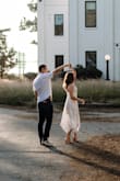 I wore this dress for my engagement photos and omg it was so perfect!! Absolutely beautiful and fit great - Victoria H.