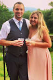 I LOVED this dress and got a lot of compliments! I wore it to a friends wedding and I was so glad I found it. I had ordered some other dresses from Lulus first in size Medium but they were all a little small, which was weird because I had previously ordered Medium dresses from Lulus and they fit fine, and I haven't really changed sizes. But anyways, I ordered this one because it was a wrap dress and it worked out perfectly because I could tie the dress exactly where I wanted! The only thing that didn't fit perfectly was the chest--I am a B--so I even though I tightened the straps as much as I could I had to pull up the straps a few times. I think this could be fixed with some boob tape in the future though ;) Overall, this dress is an amazing peachy color, the sleeves are adorable, and the high-to-low fit was great for me because I'm a little short so when I took off my heels to dance I wasn't tripping on the dress. HIGHLY RECOMMEND! - Meg P.