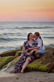 I used this dress for part of my engagement beach session and it was PERFECT! It's very long, which I love, because I have long legs, and looks great in the sand with no shoes. This is actually my second dress, I own the teal colored one also. I swear by them! Wrap dresses are the best!!!! - Alexis A.
