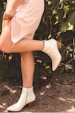 I love these boots! They are true to size. I wear a size 7.5 in most shoes, except in Nike's I wear a size 8. They do hurt your ankles due to skin rubbing during the first wear. Amazing quality and they don't scuff super easy. - Shelby H.