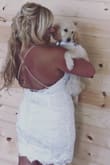 The dress is perfect for a wedding shower I wore it all day with no problems! The dress has a beautiful back and really makes a great dress for photos I highly recommend! If have curves the dress is perfect! - Mallory C.