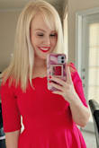 Thick material, cute neck pattern, and shows off my legs. The color is vibrant too! - Amber H.