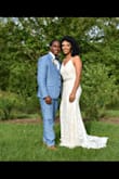 This dress exceeded my expectations. Our destination wedding was canceled because of COViD and we planned a backyard wedding in two weeks. I felt absolutely stunning in this dress. - Dominique V.