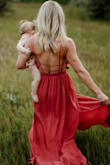 Loved this dress! Needed something for an outdoor family photo shoot and this dress did not disappoint. Great color, fit and flow to the dress! And so comfortable. - Christina K.