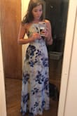 I have been wanting to order from Lulus for a while now and I finally ordered this beautiful dress for my bridal shower! It is a little long but with a pair of heels it hits just right. It is so flowy and way nicer material than I expected. It is literally perfect! - Emily C.